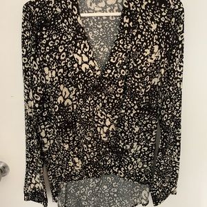 Zara crossover blouse